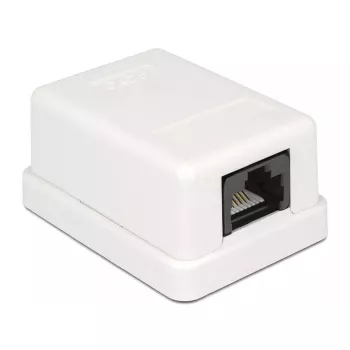 Caixa de superfície DeLOCK 86248 branco 52mm x 25,5mm x 39mm