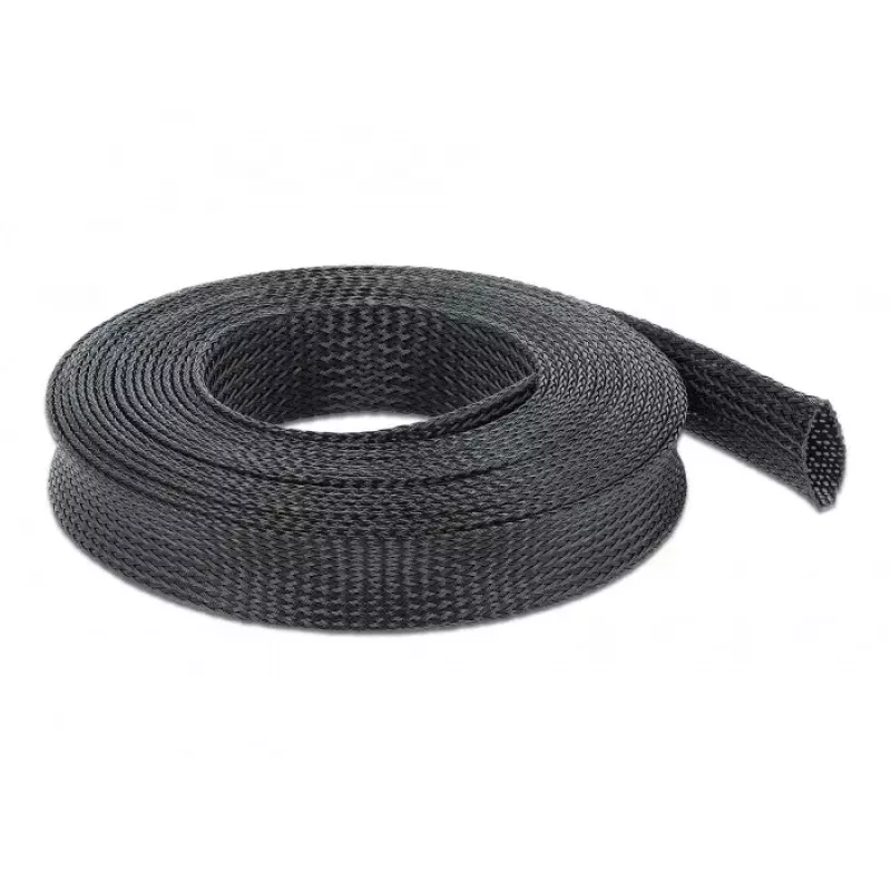 Manga de malha DeLOCK 18904 10 m x 25 mm preto