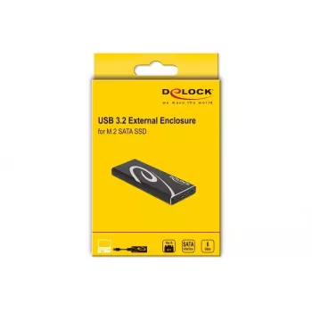 Caixa para SSD DeLOCK 42007 preto M.2