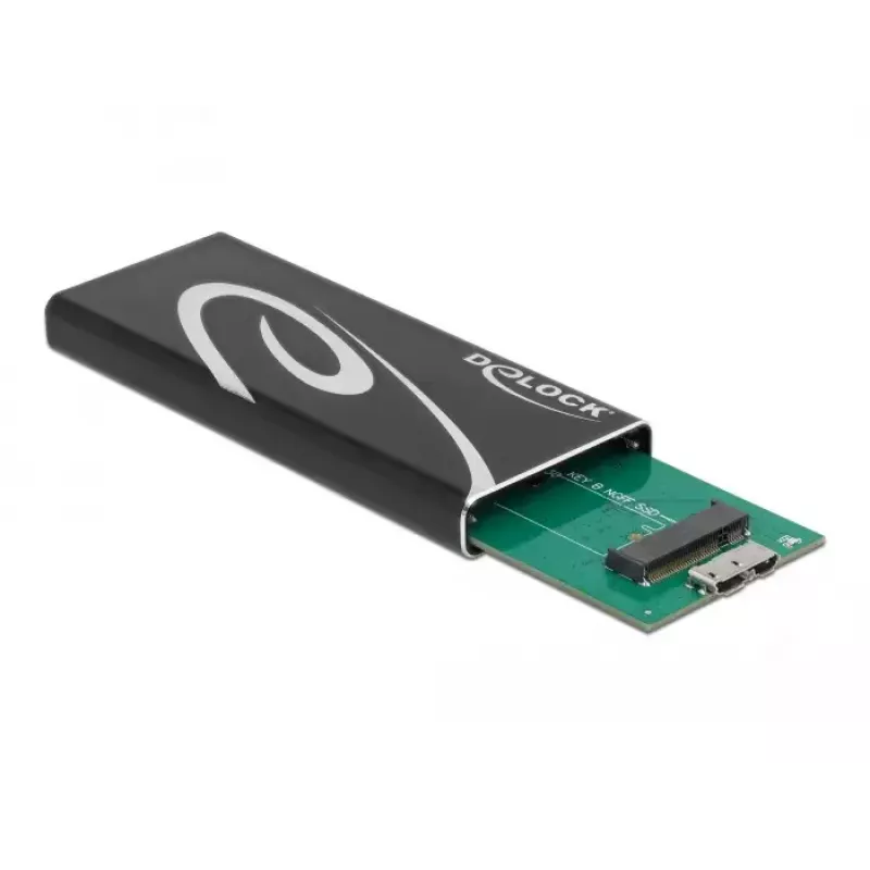 Caixa para SSD DeLOCK 42007 preto M.2