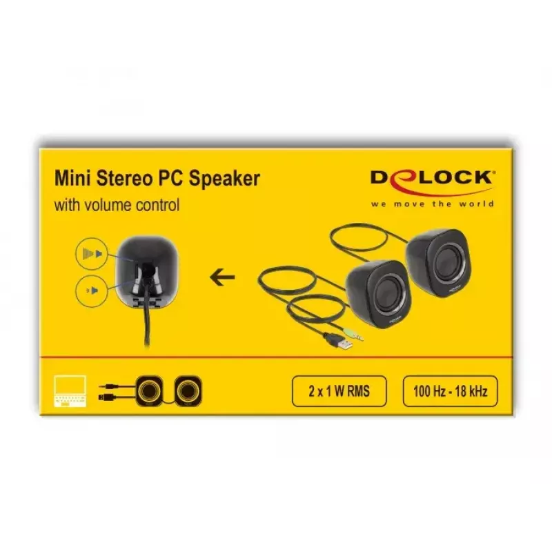 Altifalante DeLOCK 27002 2 W