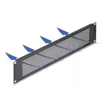 Tampa cega DeLOCK 67036 preta metal 88 mm largura 11 mm altura