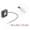 DeLOCK 67286 Ventoinha axial 5 V DC, 40 x 40 x 10 mm, preta