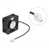 DeLOCK 67289 Ventoinha axial 5 V DC, 60 x 60 x 25 mm, preta