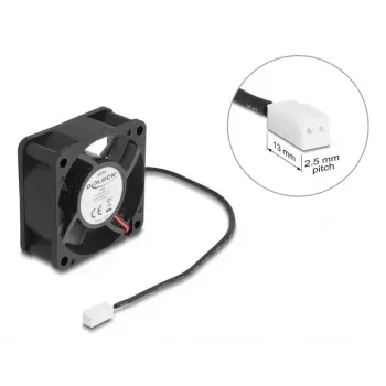 Ventoinha para caixa de computador DELOCK 67289 6 cm, rolamento de esferas, 0,71 m³/h, 5 V DC, preto