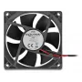 Ventoinha para caixa de computador DELOCK 8 cm (80 x 80 x 25 mm), rolamento de esferas, 5 V DC, preto