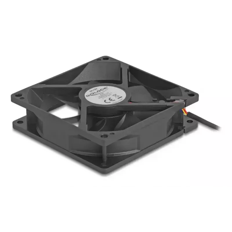 DeLOCK 67297 Ventoinha axial 12 V DC, 92 x 92 x 25 mm, preta