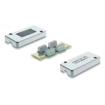 Tomada de rede DELOCK Cat.6 STP LSA, blindagem S/UTP, 35×82×23 mm, prateado