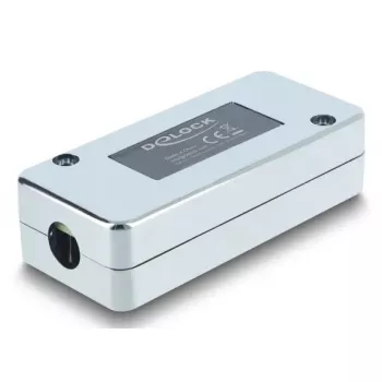 Tomada de rede DELOCK Cat.6 STP LSA, blindagem S/UTP, 35×82×23 mm, prateado