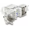 Módulo Keystone DELOCK conector fêmea RJ45 para LSA Cat.8.1 blindado com clipe de bloqueio e tampa de proteção contra pó
