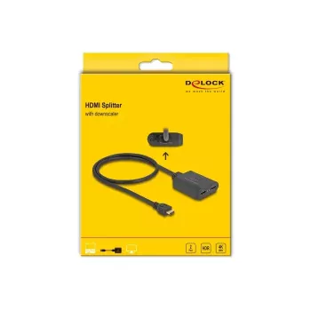 Splitter HDMI DeLOCK 1 x entrada HDMI para 2 x saída HDMI 4K 60 Hz