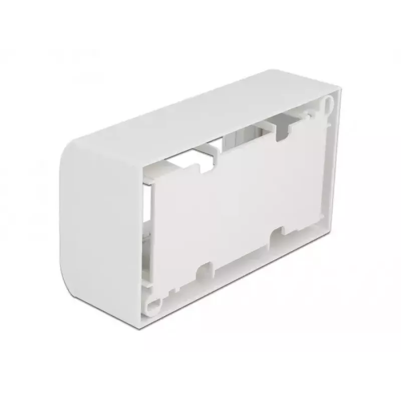 Acessório para patch panel DELOCK 81333 — suporte em policarbonato branco, 152×50×82 mm