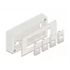 Acessório para patch panel DELOCK 81333 — suporte em policarbonato branco, 152×50×82 mm