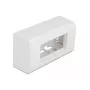 Acessório para patch panel DELOCK 81333 — suporte em policarbonato branco, 152×50×82 mm