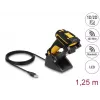Leitor de códigos de barras portátil DeLOCK 90586 1D 2D sem fios Bluetooth base de carregamento por indução