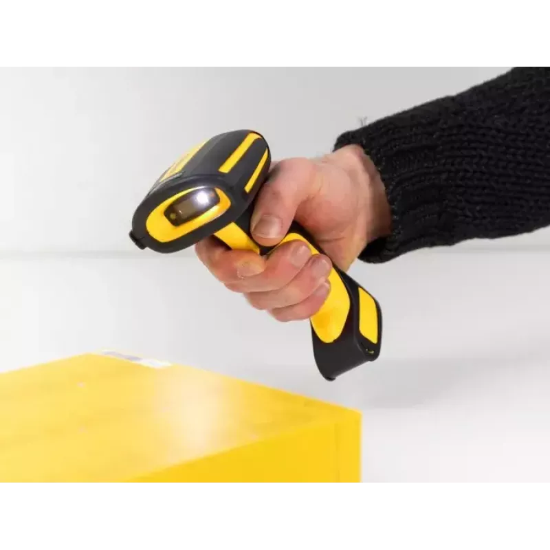 Leitor de códigos de barras portátil DeLOCK 90586 1D 2D sem fios Bluetooth base de carregamento por indução