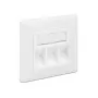 Tomada RJ-45 DeLOCK 86194 prateado branco