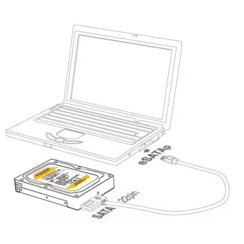 Delock 3,5 inch gaveta para 1 x 2,5 inch SATA HDD / SSD (47224)