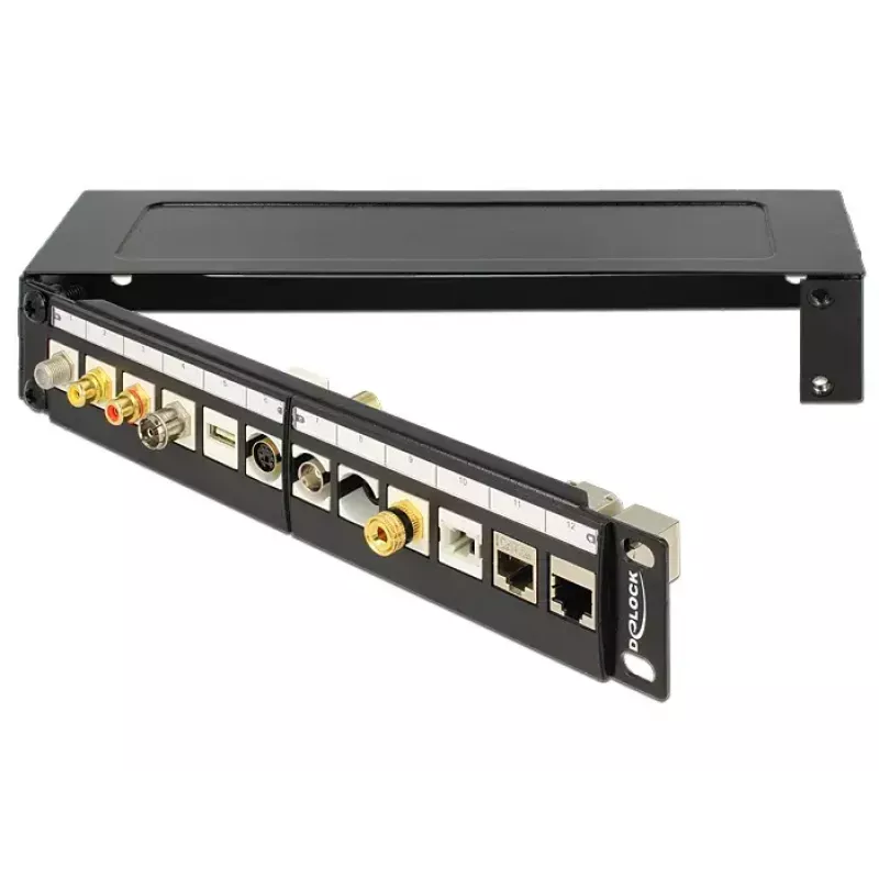 Rack de parede DeLOCK 43303 1U preto