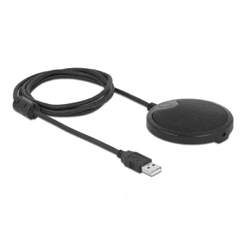 Microfone de conferência DeLOCK USB microfone condensador omnidirecional
