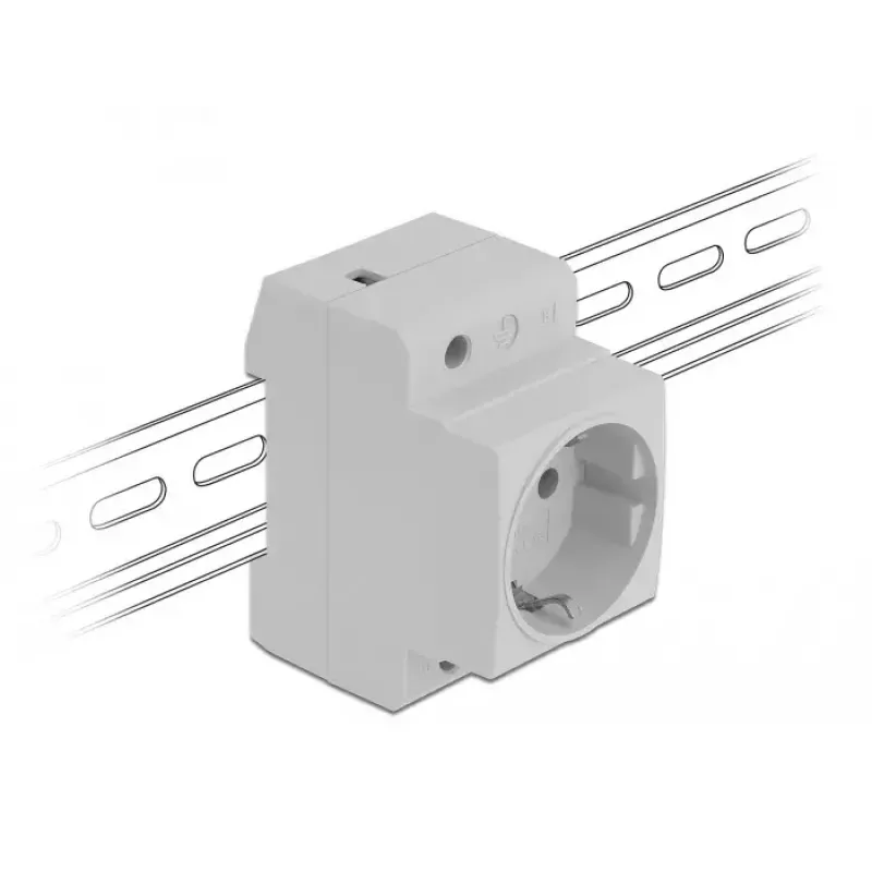 Tomada CEE 7/3 DeLOCK 11472 cinzento