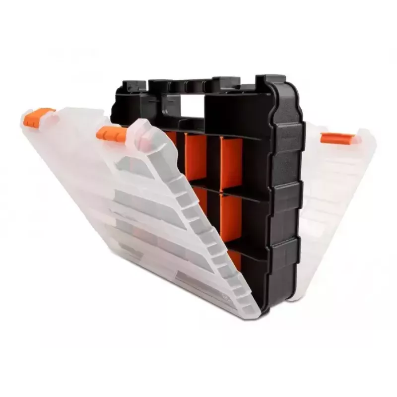 Caixa de armazenamento DeLOCK 18417 retangular plástico preto laranja 270x320x80mm