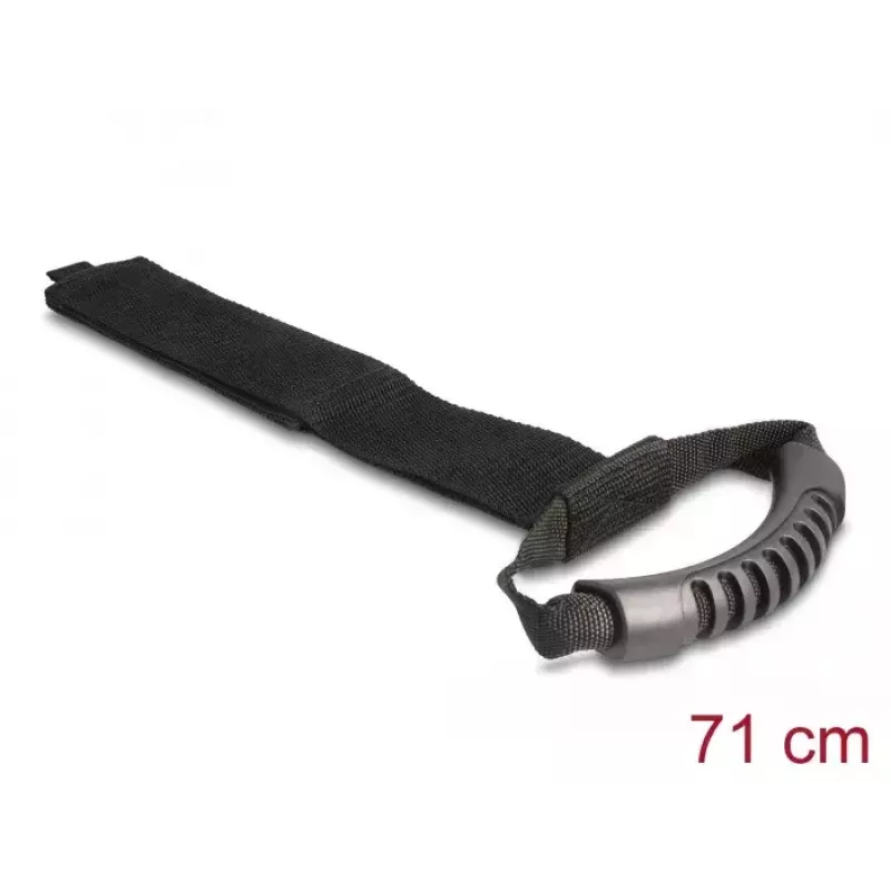 Alça de transporte DeLOCK 710x50mm preto 2 unidades