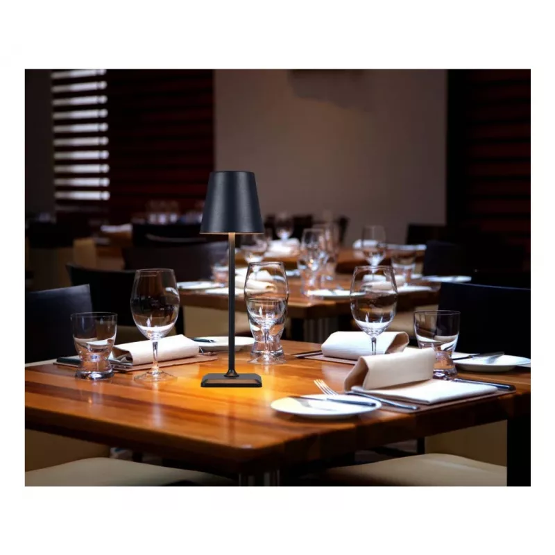 Techly I-LED LAMP-BK candeeiro de mesa lâmpada não substituível 3 W E preto