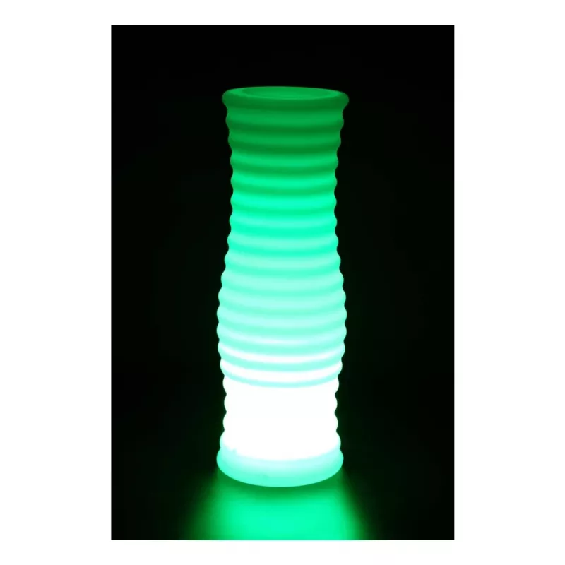 Vaso de flores com LED Techly branco plástico 1 unid.