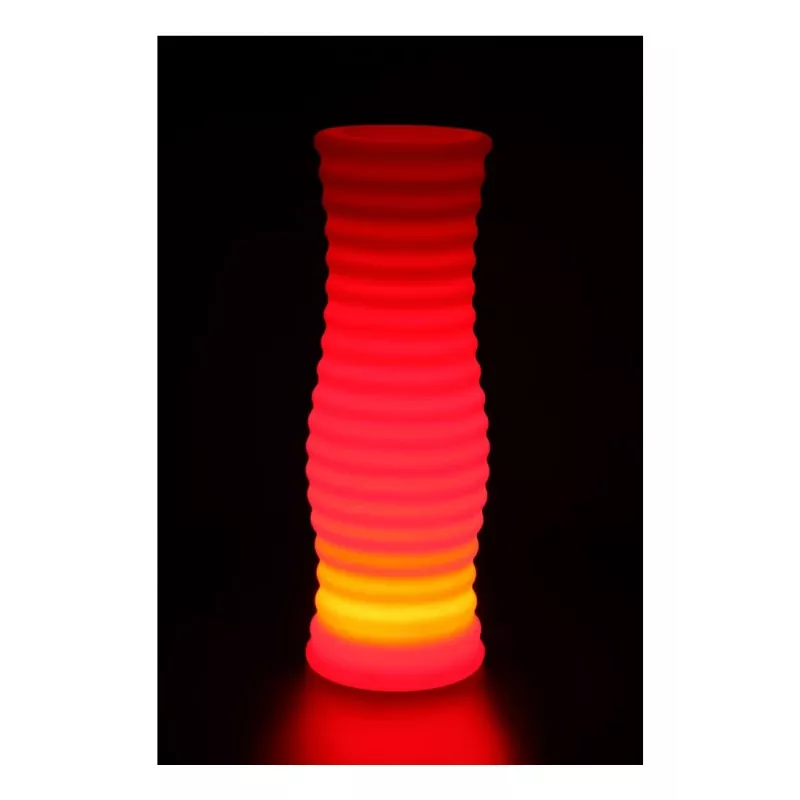 Vaso de flores com LED Techly branco plástico 1 unid.