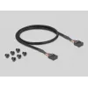 Painel frontal DeLOCK 3,5 polegadas USB 3.2 Gen 1 2 x USB Type-A HD-Audio