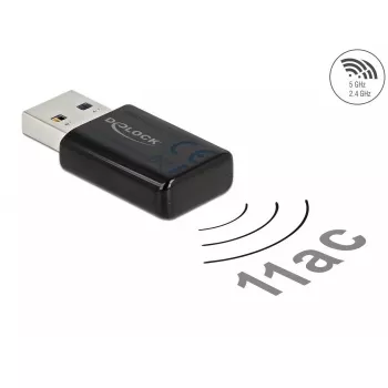Placa de rede DeLOCK 12550 WLAN USB Dual-Band Wi-Fi 5