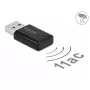 Placa de rede DeLOCK 12550 WLAN USB dual band Wi-Fi 5