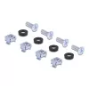 Conjunto de montagem DeLOCK 66236 conjunto de montagem universal para rack 2 unid. prateado metal