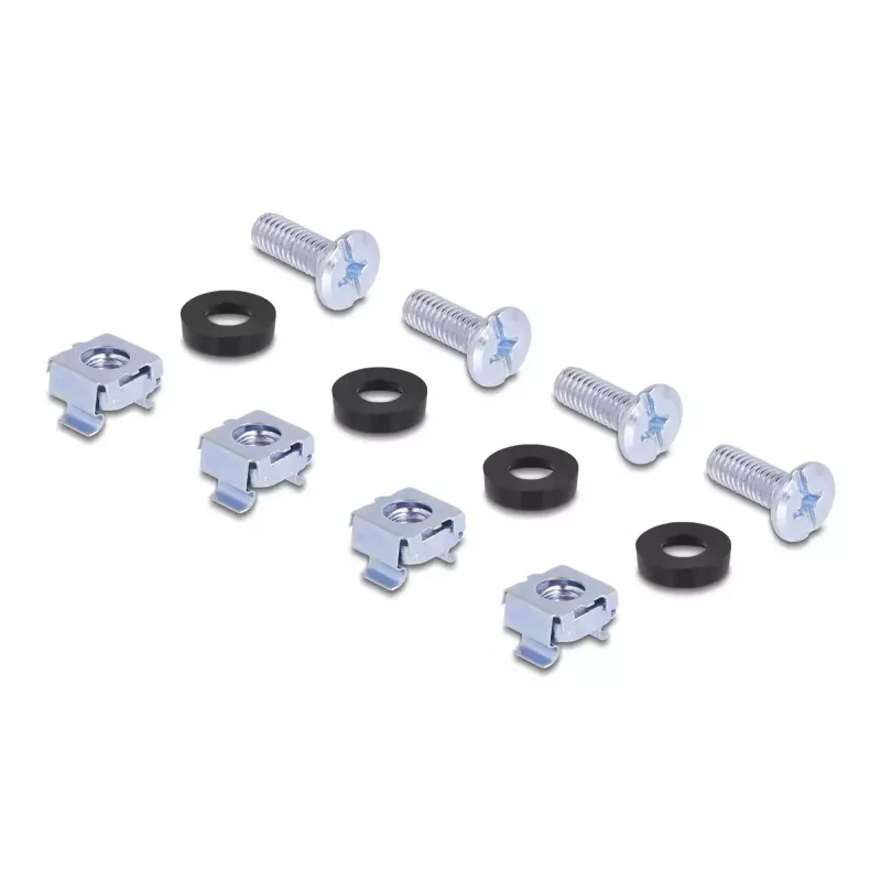Conjunto de montagem DeLOCK 66236 conjunto de montagem universal para rack 2 unid. prateado metal