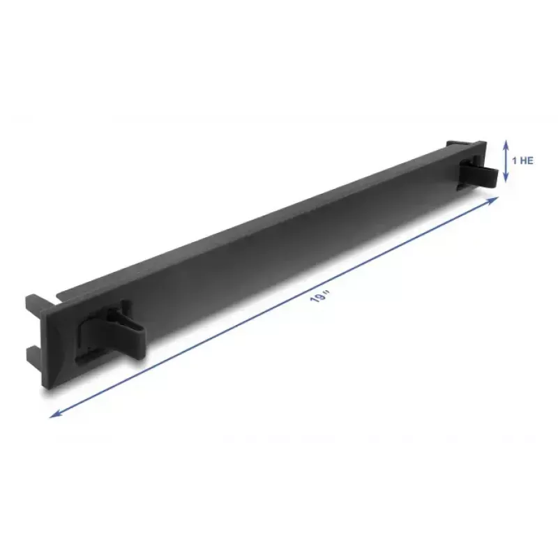 Tampa cega para rack DELOCK 67208, plástico ABS, preto, 1U