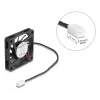 DeLOCK 67288 ventoinha axial, 5 V DC, 60 x 60 x 10 mm, preta