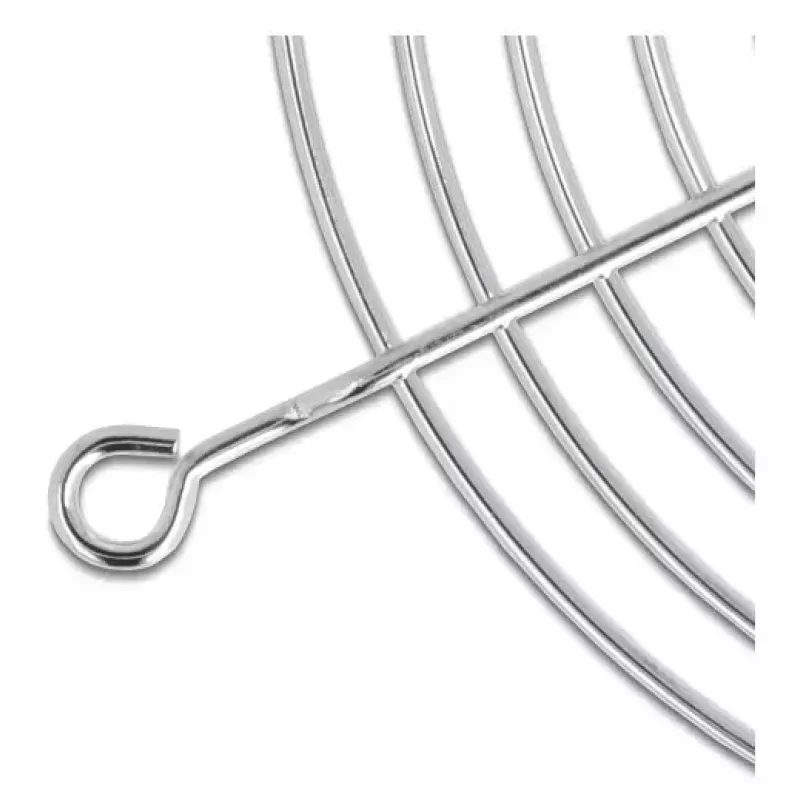DeLOCK 67306 grelha para ventoinha, 80 x 80 mm, prateada