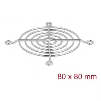Grelha para ventoinha DELOCK 67306 — metal 75,5 × 75,5 mm para ventoinha de arrefecimento de computador