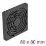 Grelha para ventoinha DELOCK 67311, ABS, preto, 87×87 mm, distância de montagem 71,5×71,5 mm