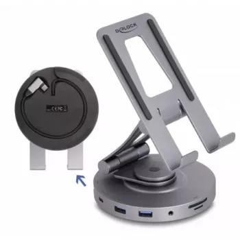 Docking station para tablet e portátil DeLOCK 4K HDMI hub USB SD Micro SD PD 3.0