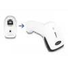 Leitor de códigos de barras manual DeLOCK 90587 1D 2D sem fios Bluetooth USB branco