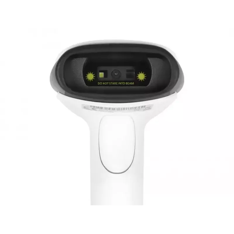 Leitor de códigos de barras manual DeLOCK 90587 1D 2D sem fios Bluetooth USB branco