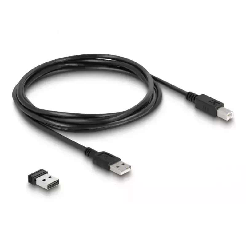 Leitor de códigos de barras manual DeLOCK 90587 1D 2D sem fios Bluetooth USB branco