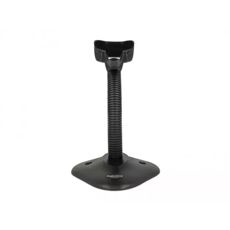 Suporte DeLOCK para leitor de códigos de barras com suporte flexível preto