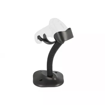 Suporte DeLOCK para leitor de códigos de barras com suporte flexível preto