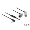 Headset DeLOCK 27183 auscultadores in-ear jack 3,5 mm microfone controlo de volume
