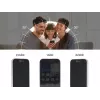 Proteção de ecrã/traseira em vidro temperado com privacidade para Apple iPhone 16 — DELOCK 81281, resistente a choques e riscos, preto/transparente, 1 unidade