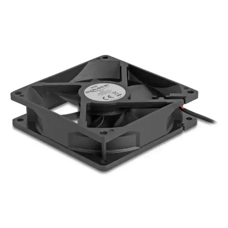 Delock 67291 ventoinha axial 5 V DC, 92 x 92 x 25 mm, preta