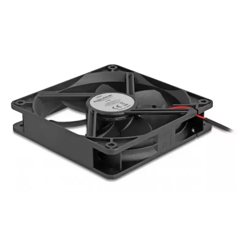 Delock 67292 ventoinha axial 5 V DC, 120 x 120 x 25 mm, preta